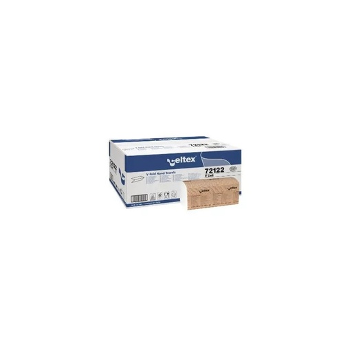 Essuie-mains pliage en V, 2 plis, blanc - Celtex V Smart (carton de 3000 feuilles)