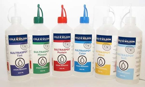 Christeyns Sultraspot Starter Kit - Coffret 6 détachants professionnels 500 ml + brosse