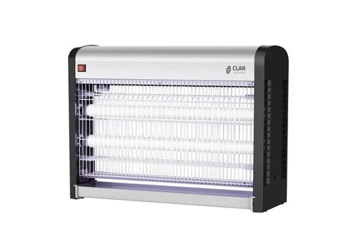 Clar Systems PE0208E - Destructeur d'insectes électrique à tubes UV (grille électrifiée)