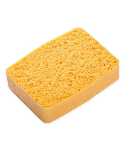 Éponge végétale blonde bordée N°4 - lot de 10