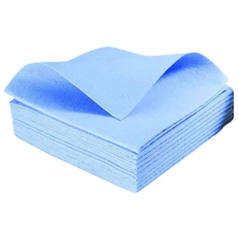 Lavette non tissée bleue ajourée 40 x 40 cm - lot de 10