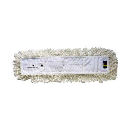Frange à poches coton 80 cm pour lavage à plat (armature pliante / balai trapèze)