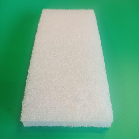 Pad à main abrasif blanc 250 x 115 x 20 mm (lustrage / entretien léger)