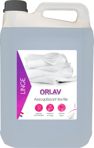 Orlav Assouplissant textile liquide parfum Douceur Cocoon 5 L