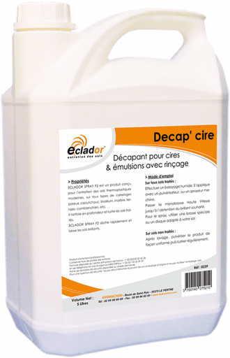 Eclador Décap'Cire avec rinçage 5 L