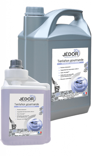 Jédor 2D Tentation Gourmande - Nettoyant Désodorisant surfaces 1L