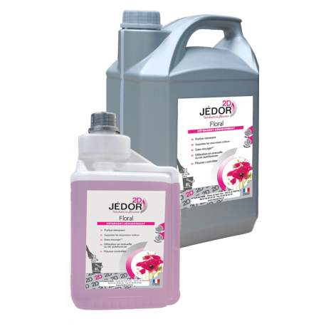 Détergent surodorant désodorisant sols « 2D Floral » 5L - JEDOR