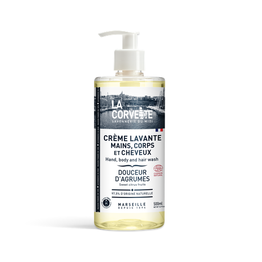 Crème lavante 3 en 1 parfumée Ecocert — Douceur d'Agrumes 5L