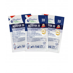 Nettoyor 3D — Détergent Surodorant Désinfectant en dosettes 20ml, parfum Ambiance (carton de 250)