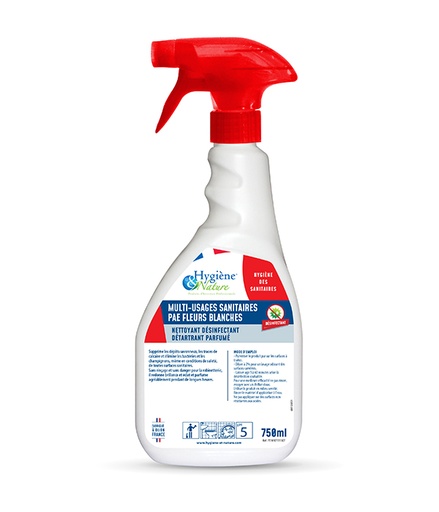 Multi-Usages Sanitaires PAE Fleurs Blanches 750 ml