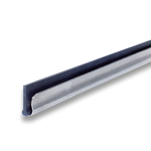 Barrette inox raclette a vitres + caoutchouc HARD (dur) - 35 cm