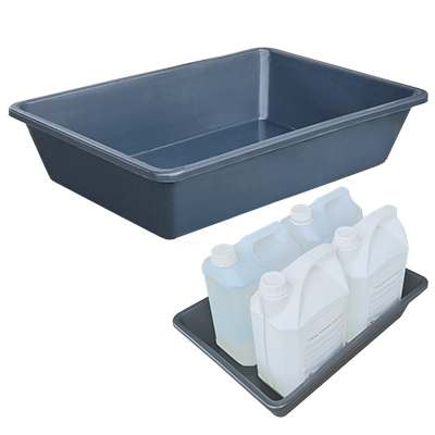 Bac de protection / bac de rétention polyéthylène TAMPEL (contient 4 bidons de 5 L)