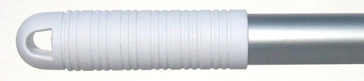 Manche à balai aluminium 140 cm à double fixation (douille filetée + trous)