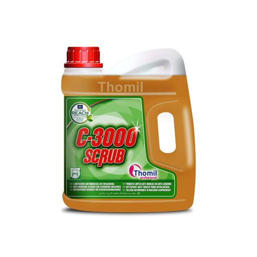 Thomil C-3000 Scrub - Détergent alcalin anti-traces pour autolaveuse 4L