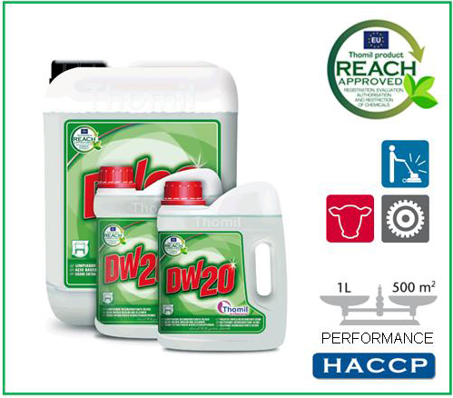 Thomil DW-20 - Nettoyant détartrant désincrustant acide 4L