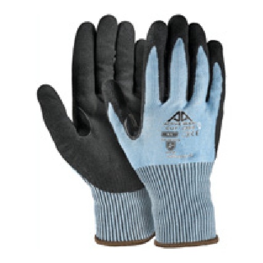 Gant anti-coupure — 13G - Nylon/spandex/HPPE - Mousse de Nitrile respirante sablé noir — tailles 7/S - 11/XXL
