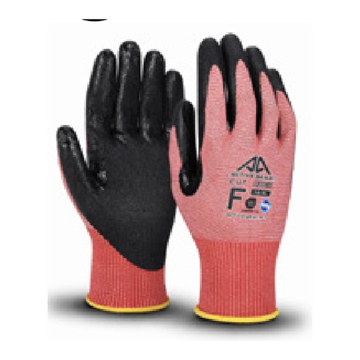 Gant anti-coupure — 15G - UHMWPE/Nylon/Spandex - Mousse nitrile noire lunaire — tailles 6/XS - 11/XXL