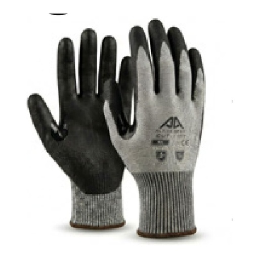 Gant anti-coupure — 13G - HPPE/Nylon/Spandex - Revêtement en nitrile mousse noir — tailles 6/XS - 11/XXL