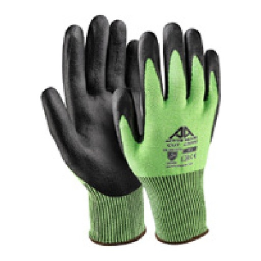 Gant anti-coupure — 13G - Nylon/spandex/HPPE - Nitrile micro- mousse noir — tailles 7/S - 11/XXL