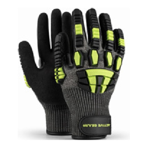 Gant anti-coupure — 13G - HPPE - Nitrile sablé noir — tailles 8/M - 11/XXL