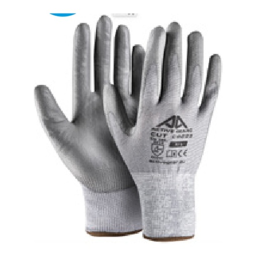 Gant anti-coupure — 18G - Nylon/spandex/HPPE - PU Gris — tailles 6/XS - 11/XXL