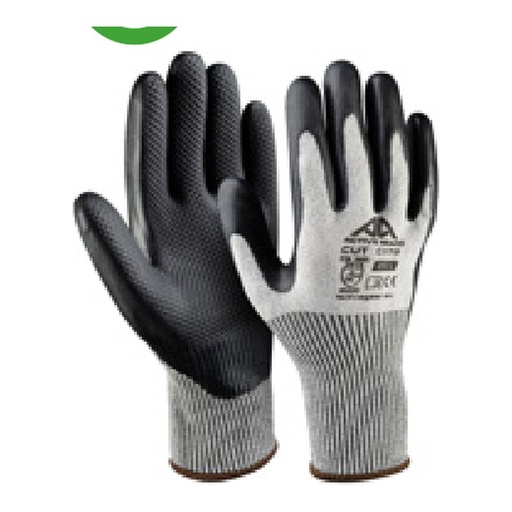 Gant anti-coupure — 13G - Nylon/spandex/HPPE - Latex noir Diamond Grip — tailles 6/XS - 11/XXL