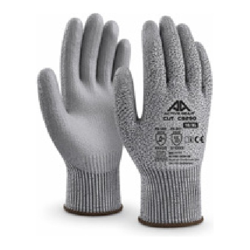 Gant anti-coupure — 13G - HPPE - PU gris — tailles 6/XS - 11/XXL