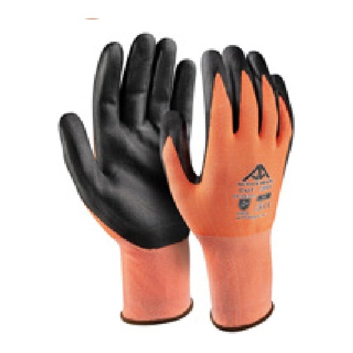 Gant anti-coupure — 18G - Nylon/spandex/HPPE - Nitrile micro- mousse noir — tailles 6/XS - 11/XXL