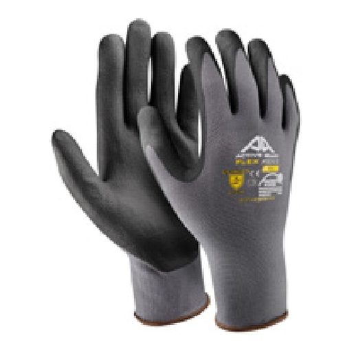 Gant de manutention — 15G - Nylon/spandex - Nitrile micromousse noir — tailles 6/XS - 11/XXL