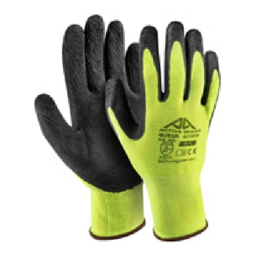 Gant de préhension — 13G - Polyester - Latex mousse noir — tailles 7/S - 11/XXL