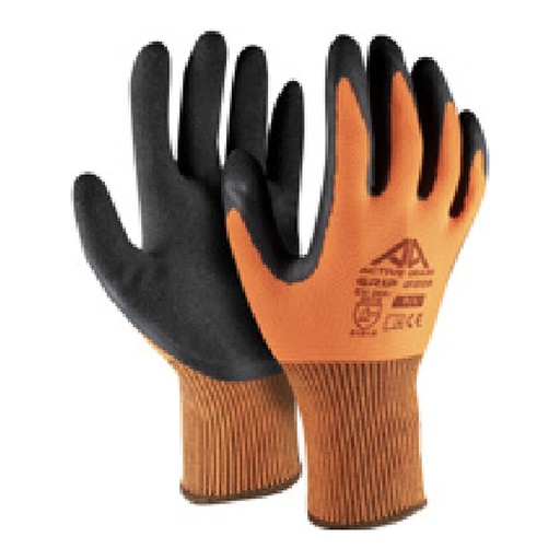 Gant de préhension — 13G - Polyester - Latex sablé noir — tailles 8/M - 11/XXL