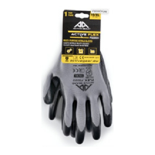 Gant de manutention — 13G - Polyester - Nitrile noir — tailles 7/S - 11/XXL