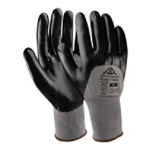 Gant de manutention — 13G - Polyester - Nitrile noir — tailles 7/S - 11/XXL