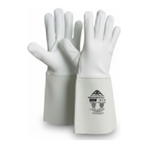 Gant de soudeur — Cuir tout fleur d’agneau / manchette cuir croûte de bovin — tailles 9/L - 10/XL