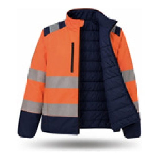 Blouson bomber réversible AV - 100 % polyester Oxford 300D, double enduction PU imperméable, 190 g - Classe 3 — tailles S/XXXL