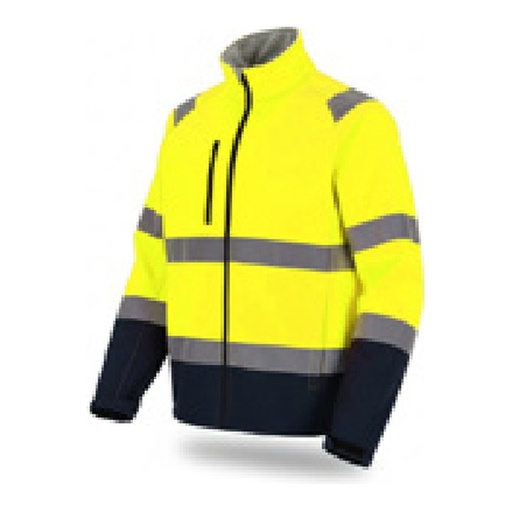 Veste softshell AV – 3 couches, 320 g/m², 96 % polyester, 4 % élasthanne (150D stretch mécanique + TPU 8000 mm/5000 mvp + polaire 150D 144F) – Classe 3 — tailles S - 3XL
