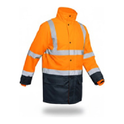 Parka 5 en 1 AV – 100 % polyester Oxford 300D, double enduction PU imperméable, 190 g – Manches intérieures amovibles en polaire – Classe 3 — tailles S - 4XL