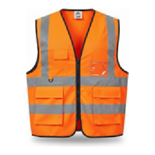 Gilet AV multipoches - 100% Polyester - Classe 2 — tailles M - 3XL