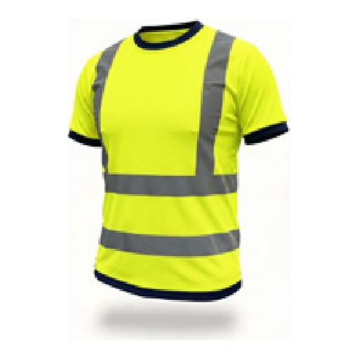 Vêtement de travail — T-shirt HV - 100 % polyester - 150 g/m² - Classe 2 — tailles S/XXXL