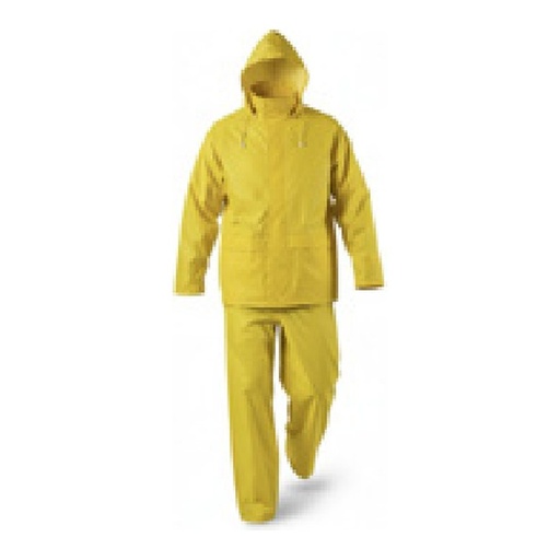 Ensemble de pluie souple 100% Polyester, enduit PVC - 200g/m2 — tailles S - 3XL