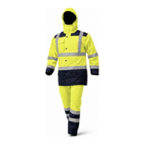 Combinaison de pluie haute visibilité et imper- méable – Oxford 300D enduit PU — tailles S/XXXL