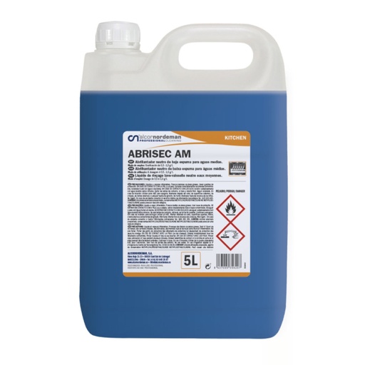 ABRISEC-AM - Liquide de rincage neutre automatique pour lave-vaisselle 5 L