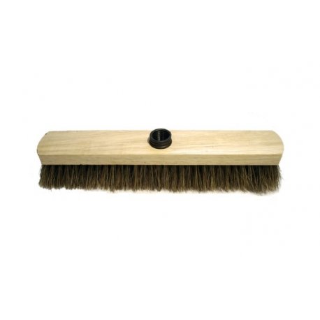 Balai soie semelle bois 37,5 cm, sortie vis 50 mm (pure soie de Chine)