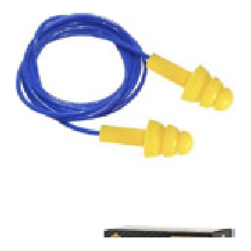 Bouchon d’oreille en polymère avec cordon - SNR 32 dB - 100 paires